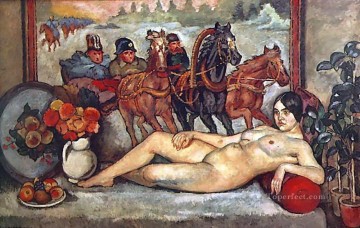 Nude Painting - Russian Venus Ilya Mashkov impressionism nude